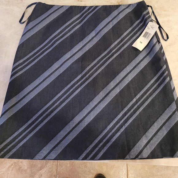 9West Cotton/Denim A Line Skirt Size 10 - Picture 1 of 7